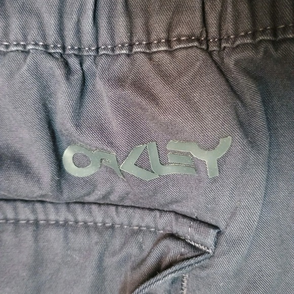 Oakley Mens Roam Commuter Chino Style Shorts Buckle Waist Blue Navy Size Medium - Picture 5 of 11